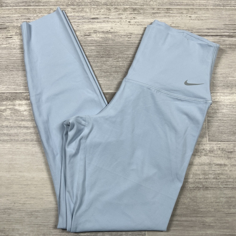 Nike Dri-Fit Zenvy High Waisted 7/8 Leggings Women's XS DQ6015-441 Light Blue